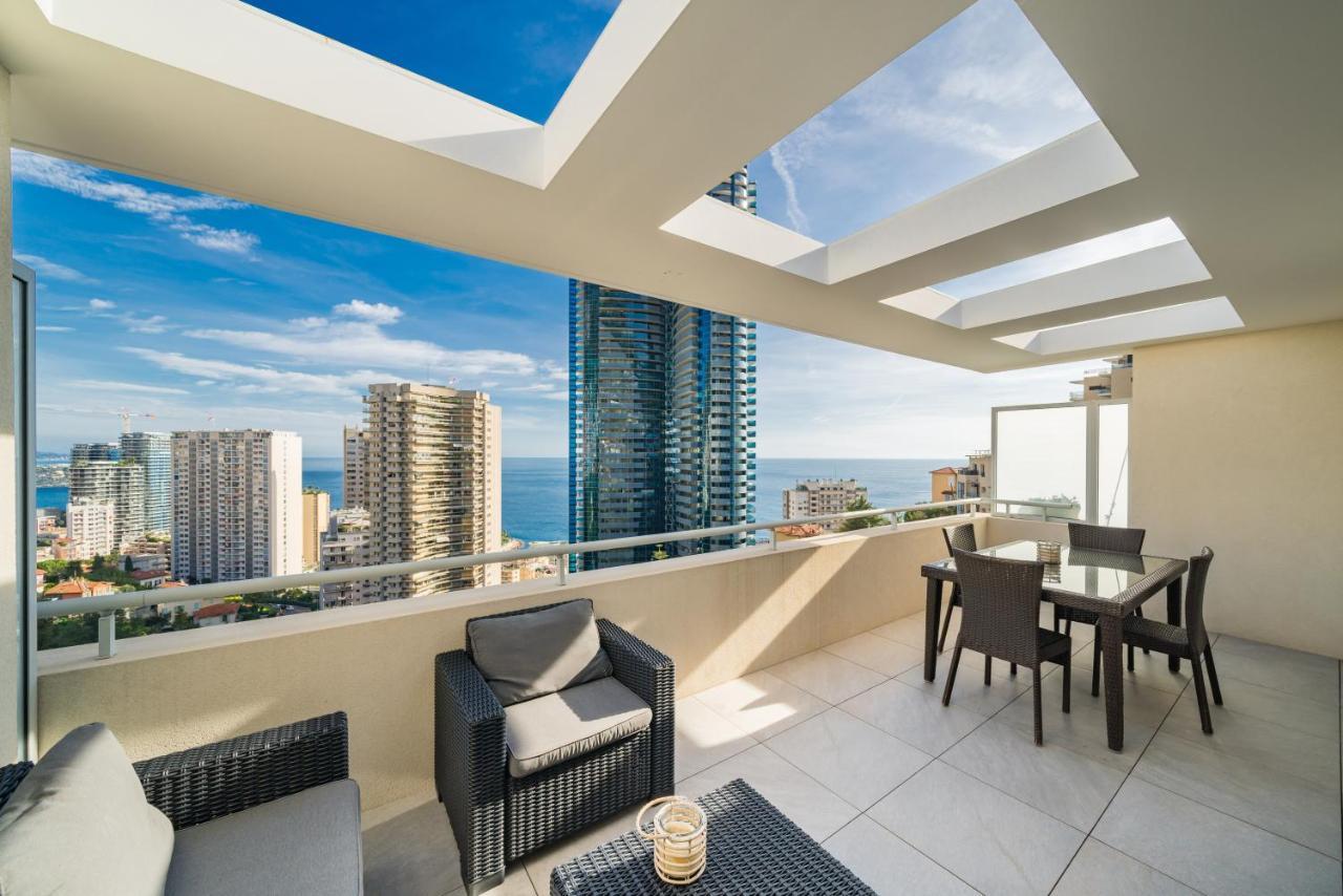 5Mn Monaco - Terrasse Vue Mer - Parking - Be Beausoleil Bagian luar foto