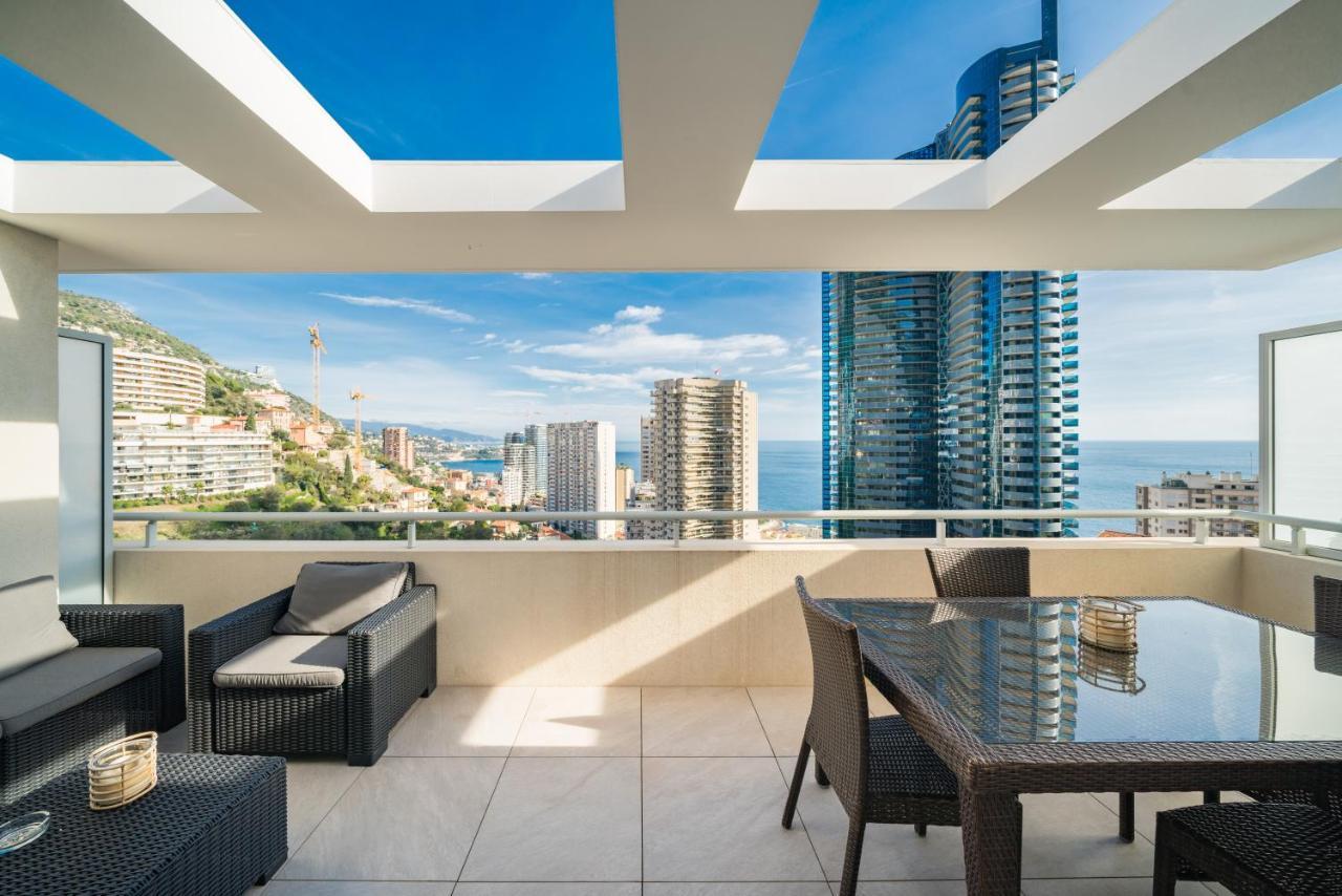 5Mn Monaco - Terrasse Vue Mer - Parking - Be Beausoleil Bagian luar foto